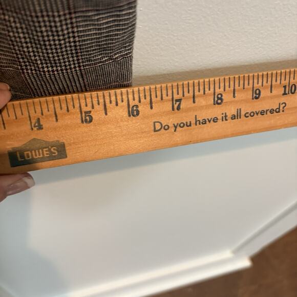 Talbots Pants Women 2 Gray Glen Plaid Ankle Chatham Cropped Preppy Office Career - Picture 10 of 13